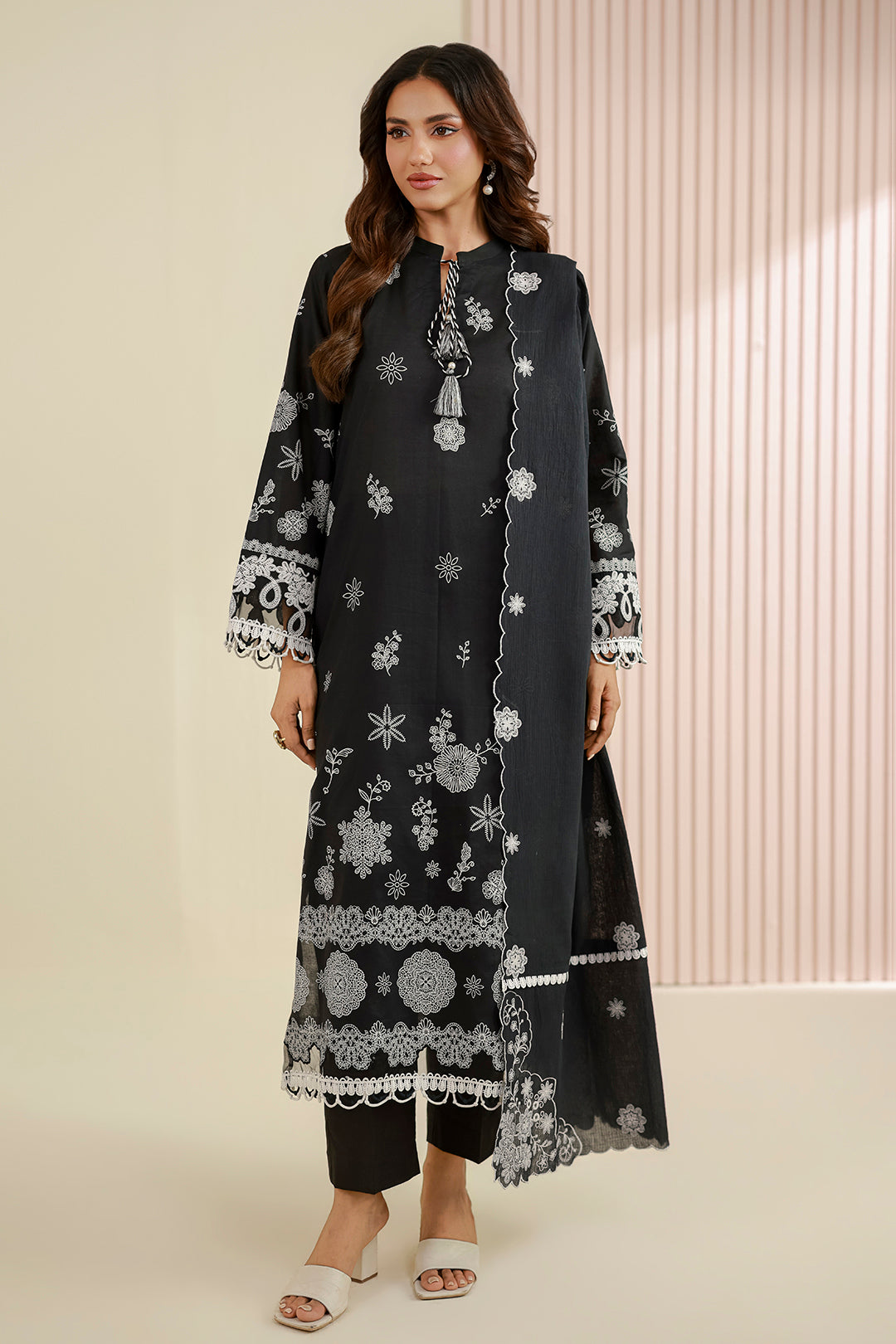 Embroidered Shirt Shalwar Dupatta - 0715