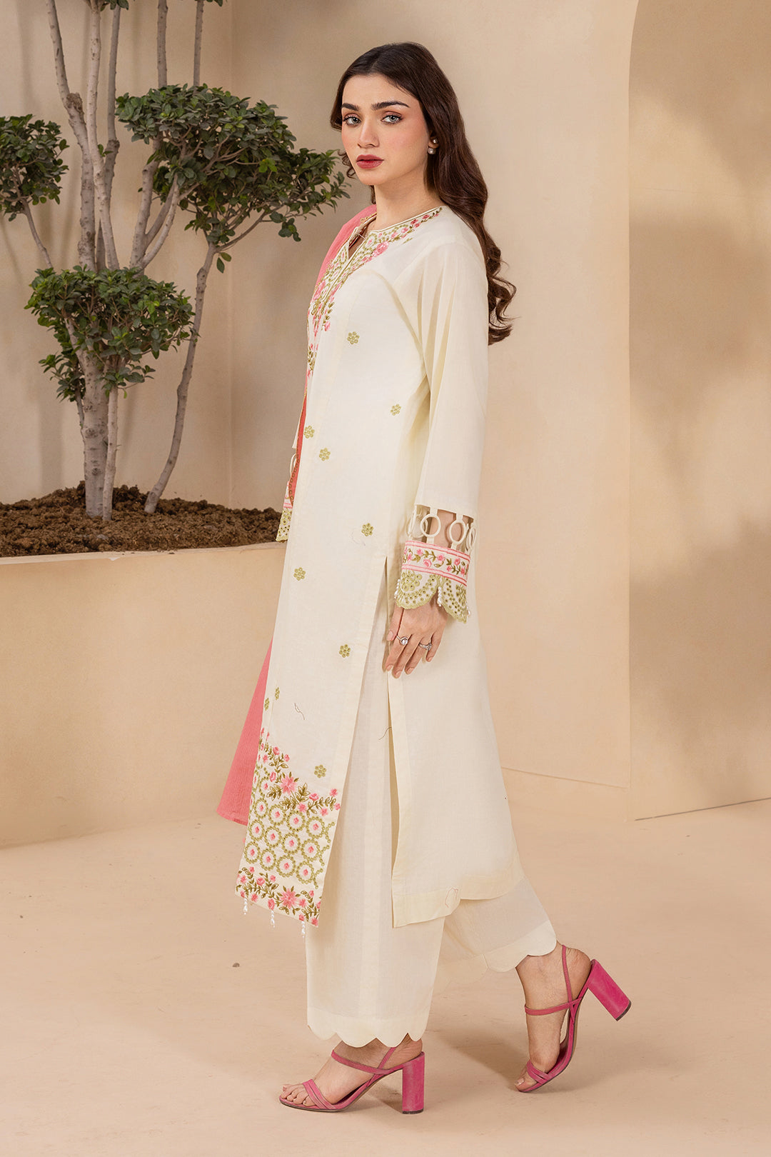 Embroidered Shirt Shalwar Dupatta - 0716