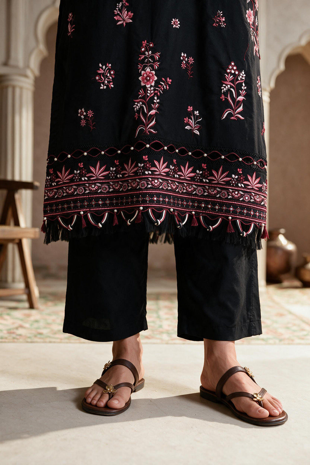 Embroidered Shirt Shalwar Dupatta - 0717