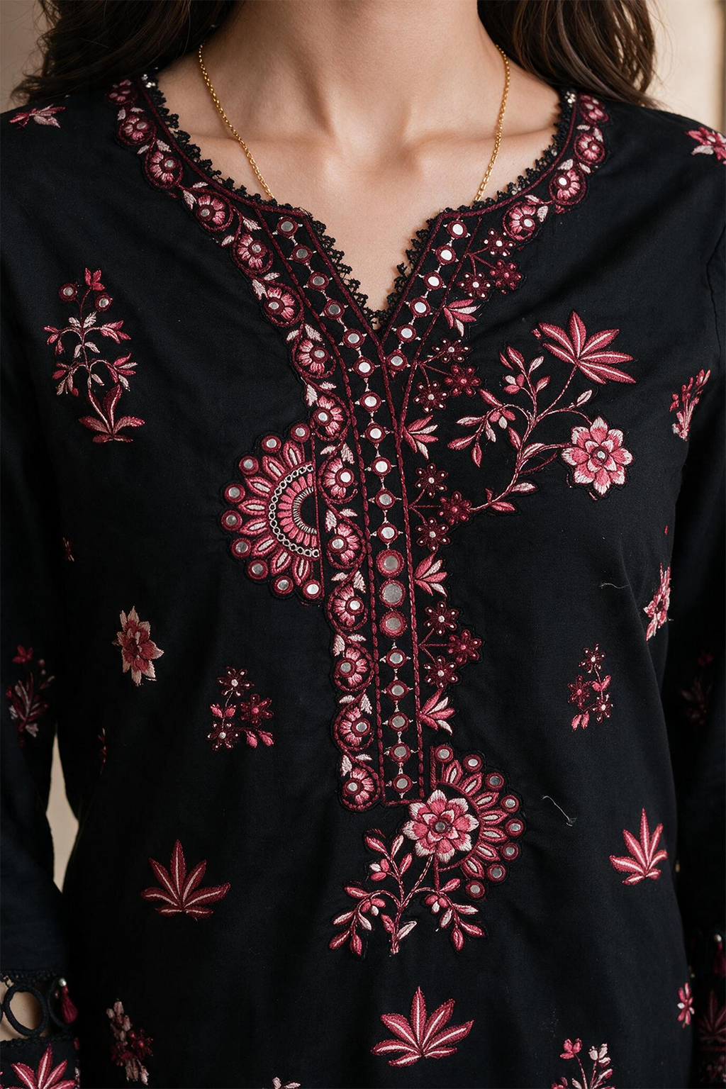 Embroidered Shirt Shalwar Dupatta - 0717