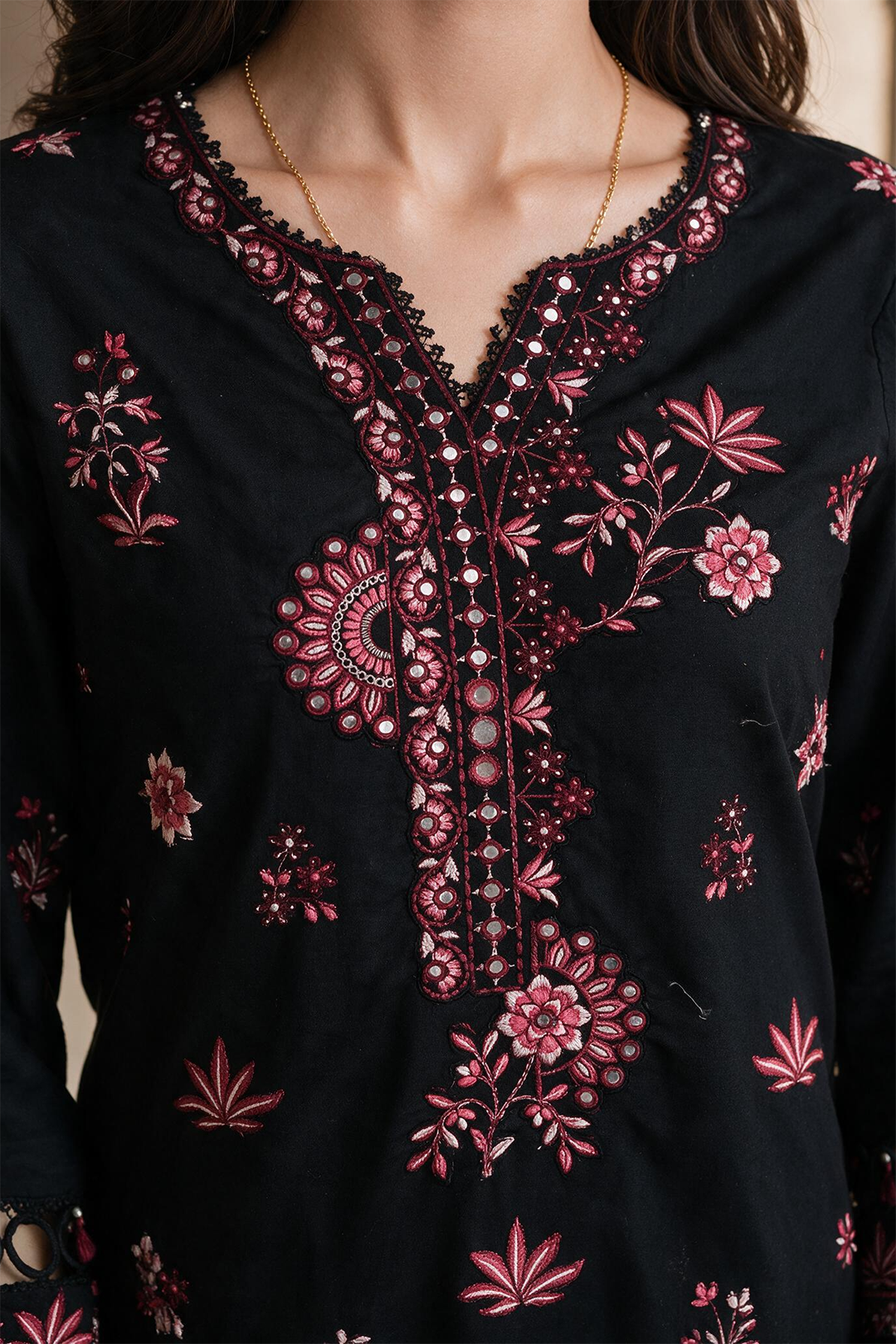 Embroidered Shirt Shalwar Dupatta - 0717