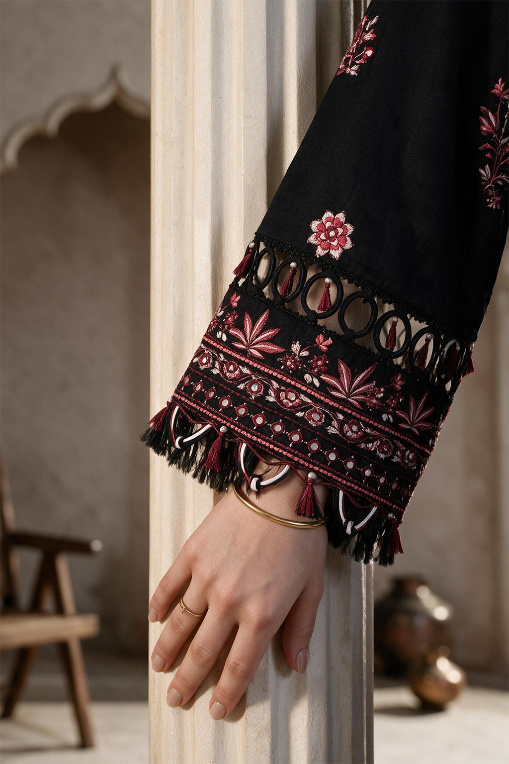 Embroidered Shirt Shalwar Dupatta - 0717