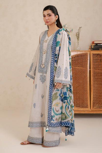 Embroidered Shirt Shalwar Dupatta - 0718