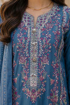 Embroidered Shirt Shalwar Dupatta - 0719