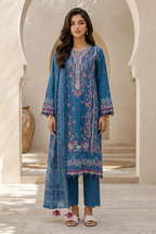 Embroidered Shirt Shalwar Dupatta - 0719