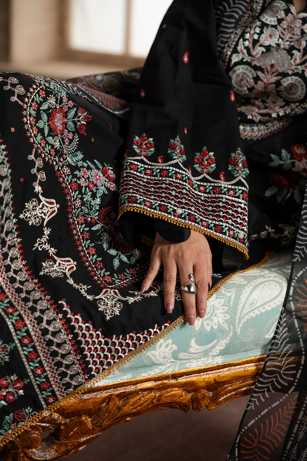 Embroidered Shirt Shalwar Dupatta - 0720