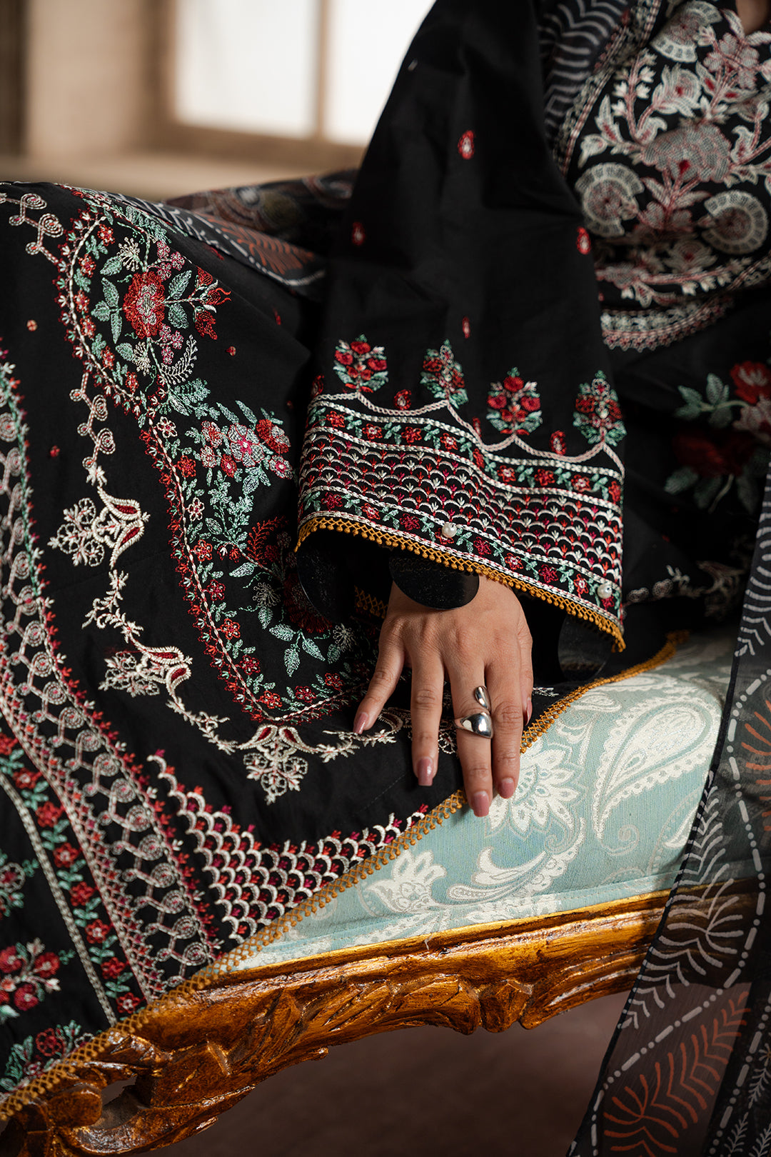 Embroidered Shirt Shalwar Dupatta - 0720