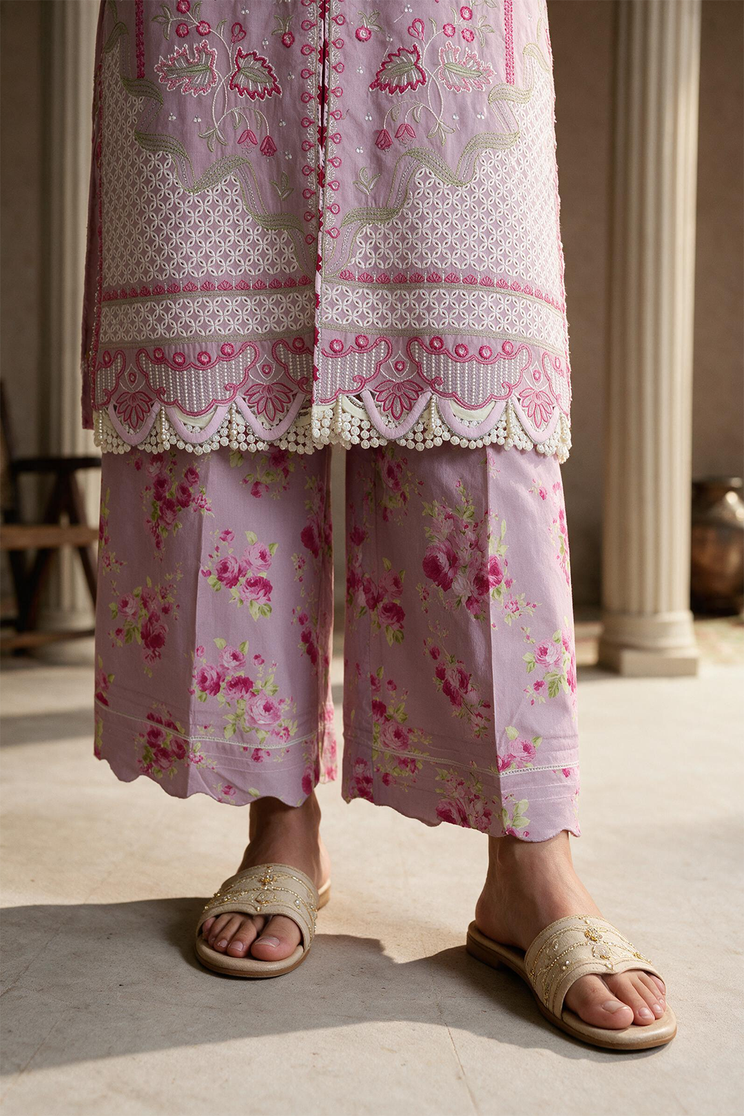 Embroidered Shirt Shalwar Dupatta - 0721