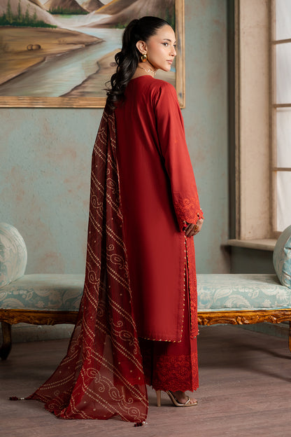 Embroidered Shirt Shalwar Dupatta - 0722