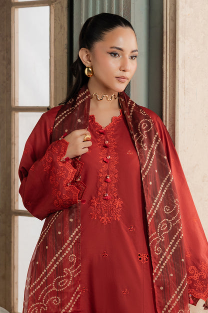 Embroidered Shirt Shalwar Dupatta - 0722