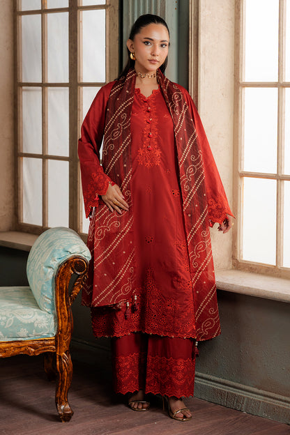 Embroidered Shirt Shalwar Dupatta - 0722