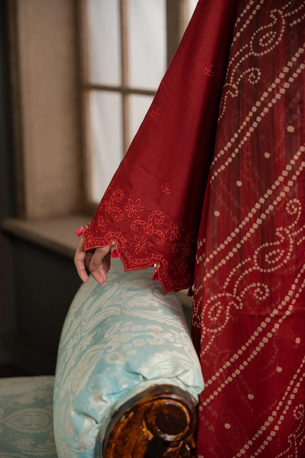 Embroidered Shirt Shalwar Dupatta - 0722