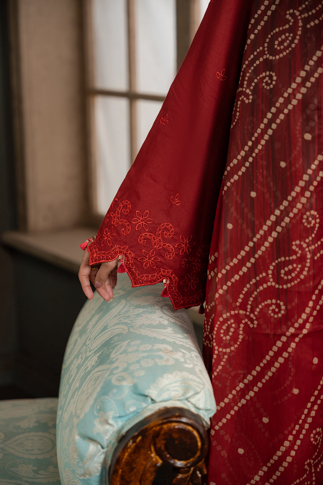 Embroidered Shirt Shalwar Dupatta - 0722