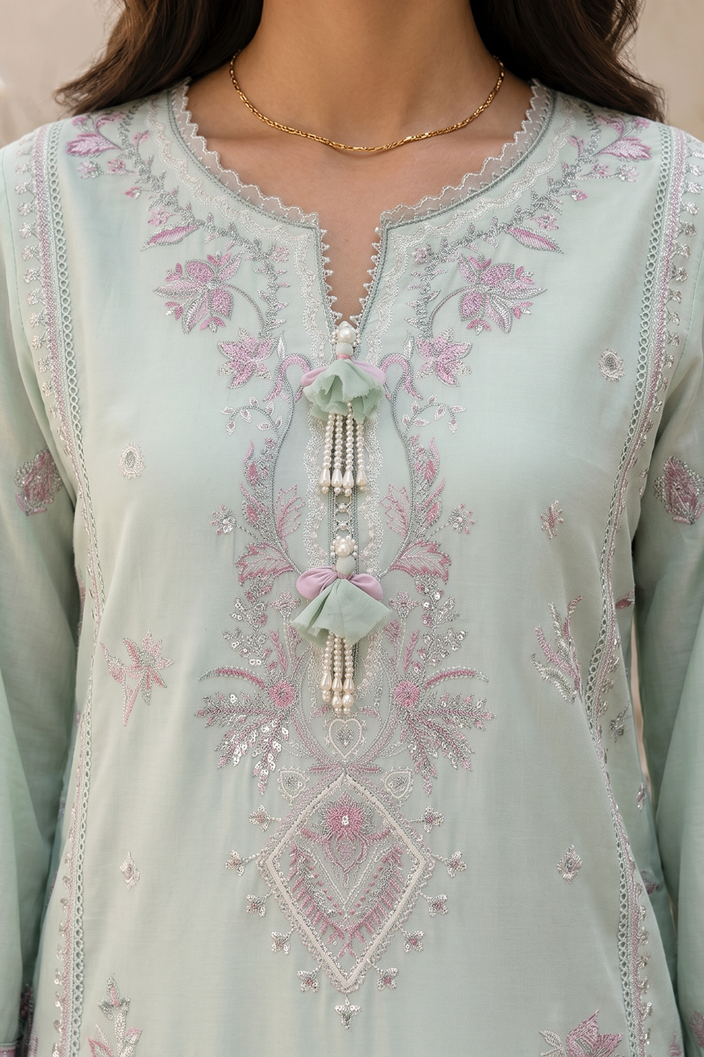 Embroidered Shirt Shalwar Dupatta - 0723