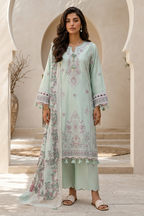 Embroidered Shirt Shalwar Dupatta - 0723