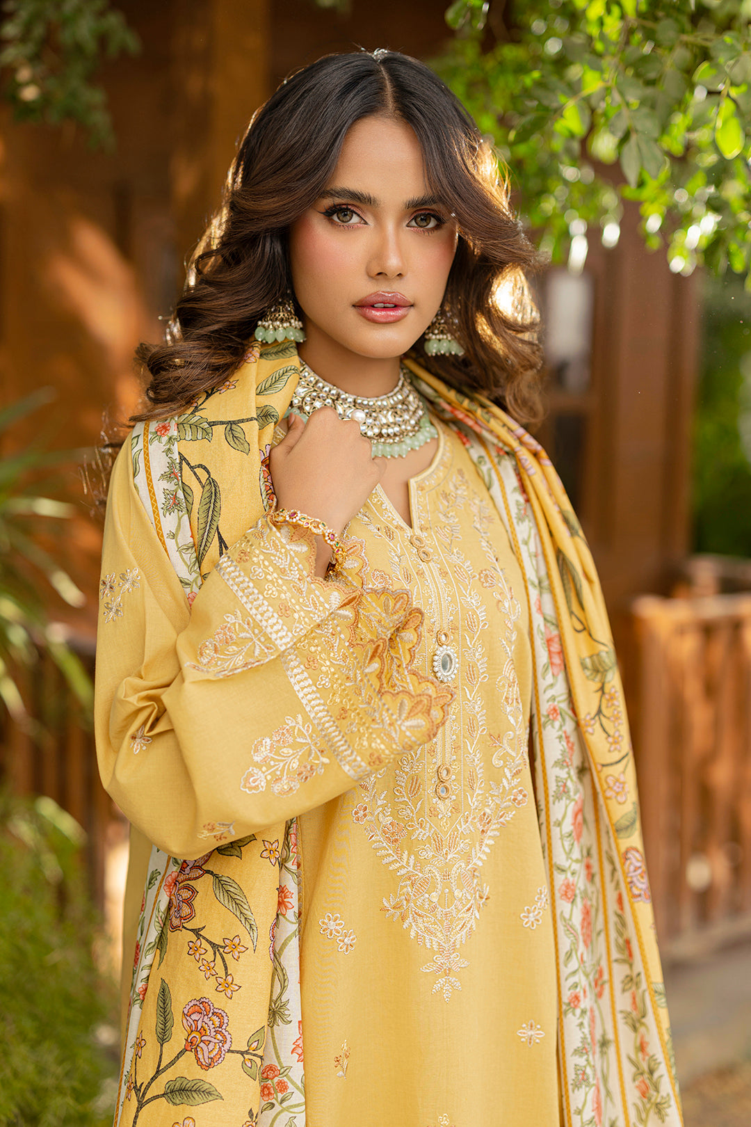 Embroidered Shirt Shalwar Dupatta - 0726