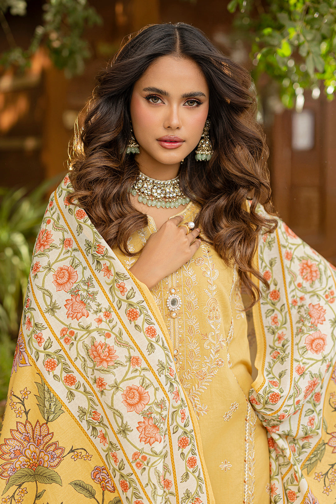 Embroidered Shirt Shalwar Dupatta - 0726