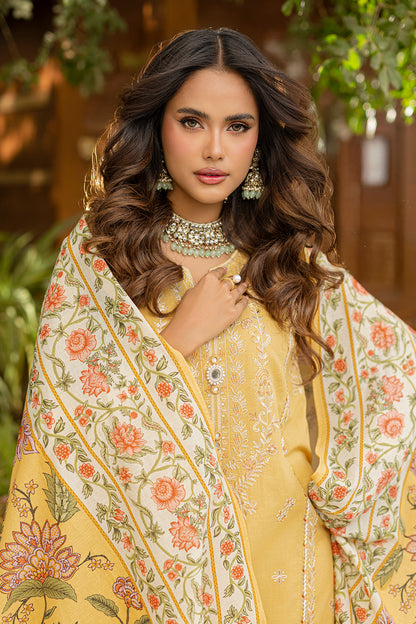 Embroidered Shirt Shalwar Dupatta - 0726