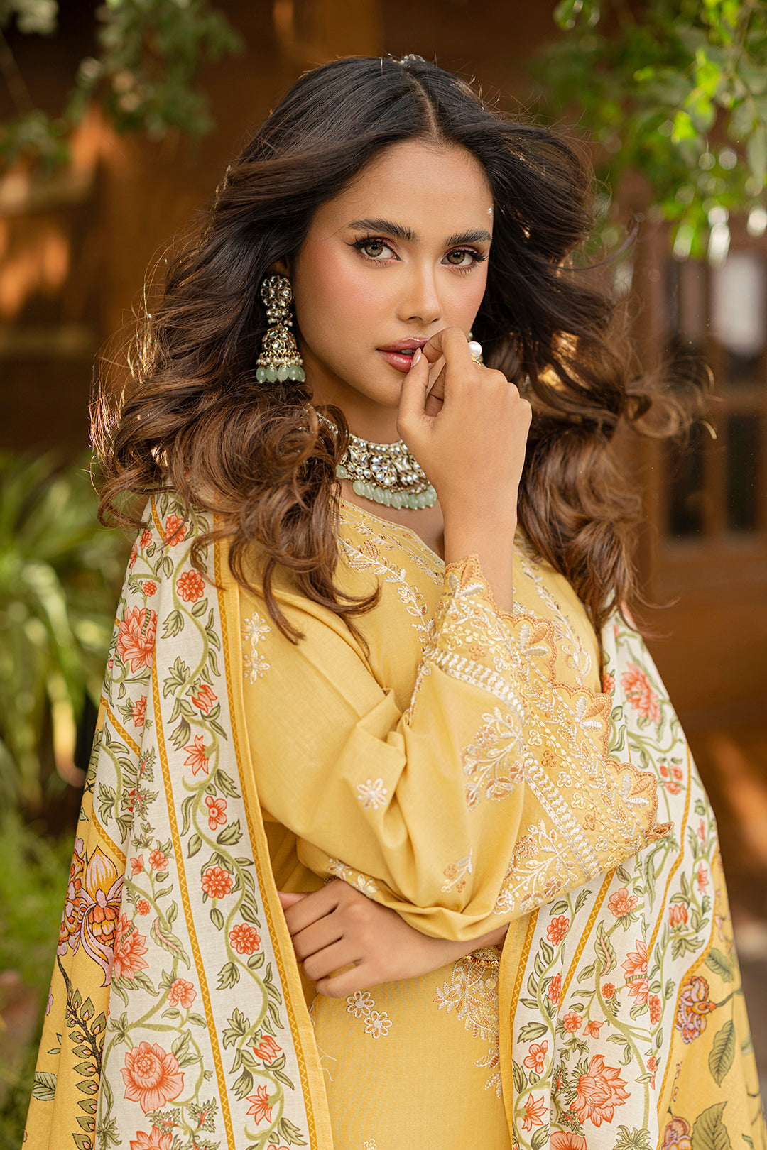 Embroidered Shirt Shalwar Dupatta - 0726