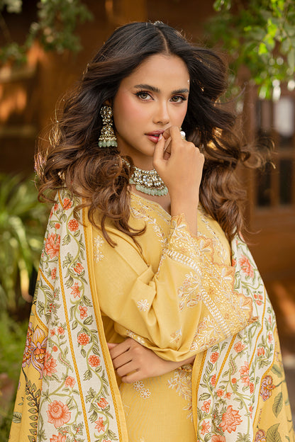 Embroidered Shirt Shalwar Dupatta - 0726
