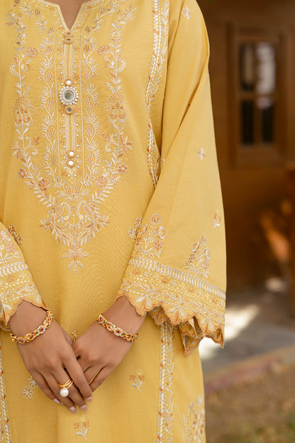Embroidered Shirt Shalwar Dupatta - 0726