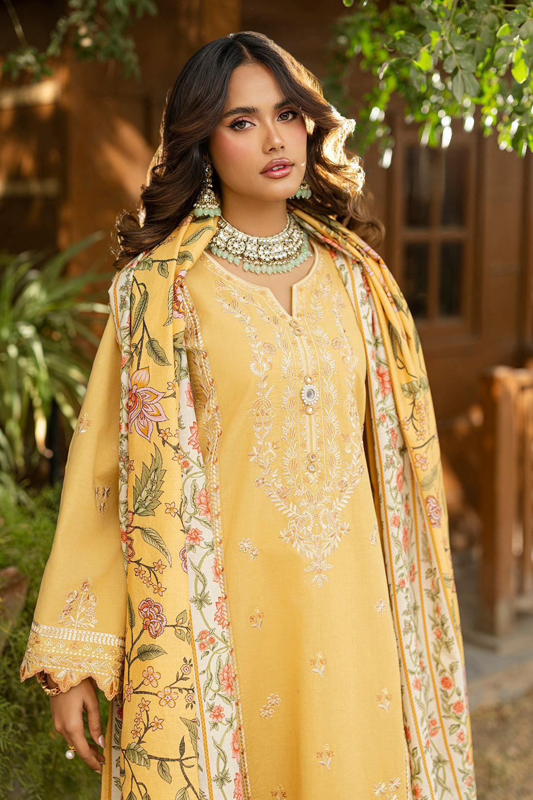 Embroidered Shirt Shalwar Dupatta - 0726