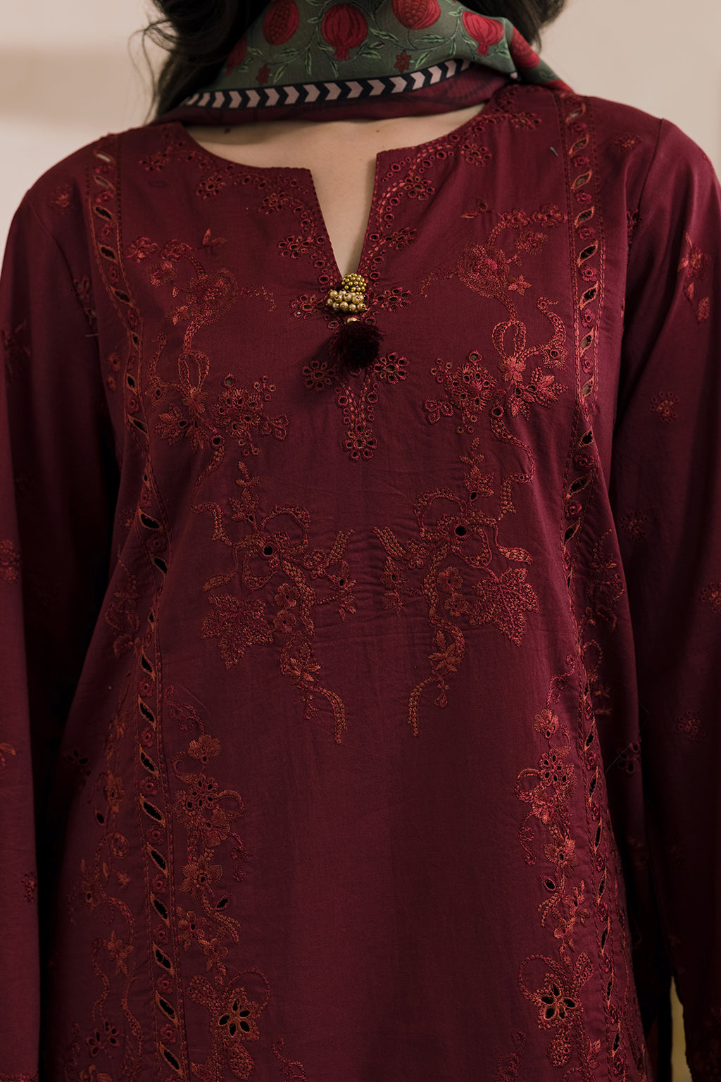 Embroidered Shirt Shalwar Dupatta - 0728