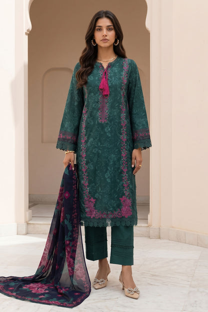 Embroidered Shirt Shalwar Dupatta - 0773
