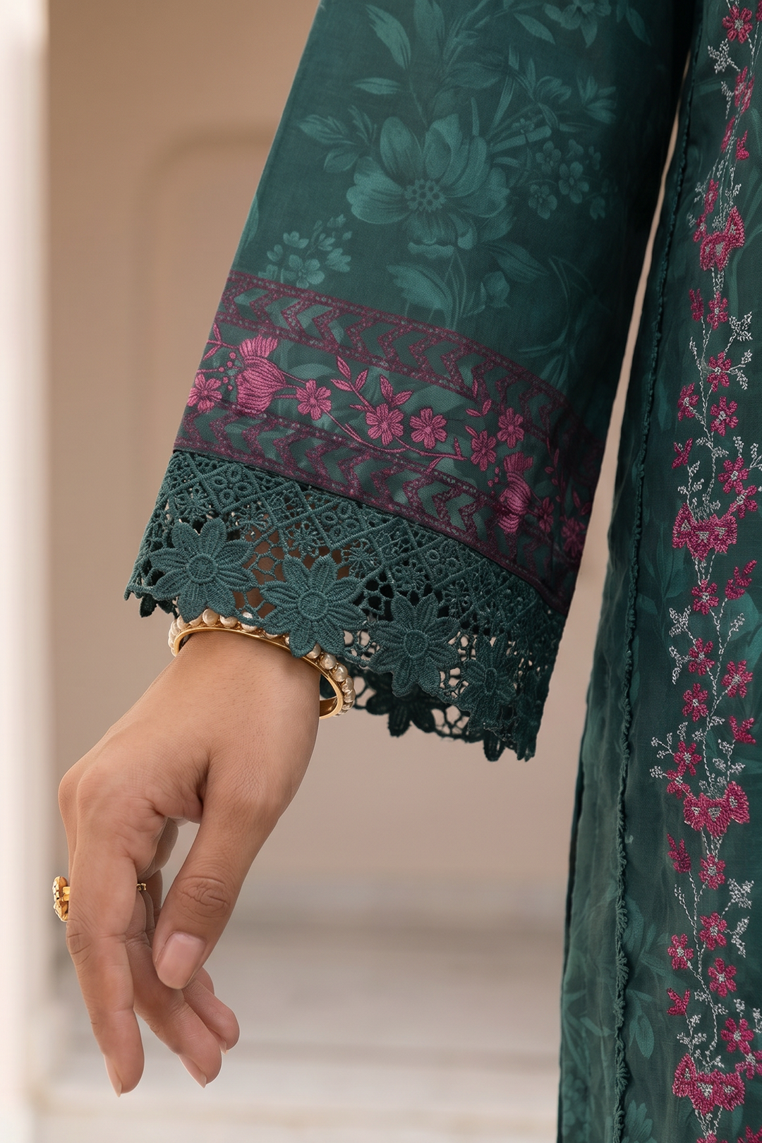 Embroidered Shirt Shalwar Dupatta - 0773