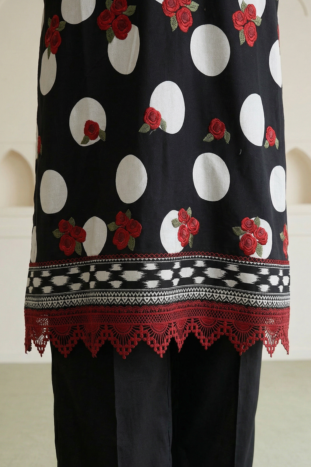Embroidered Shirt Shalwar Dupatta - 0777