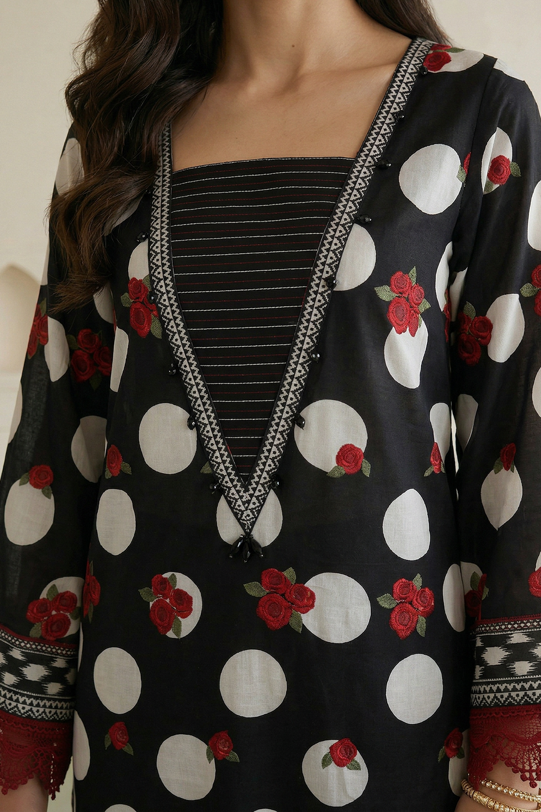 Embroidered Shirt Shalwar Dupatta - 0777