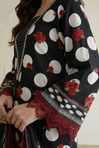 Embroidered Shirt Shalwar Dupatta - 0777
