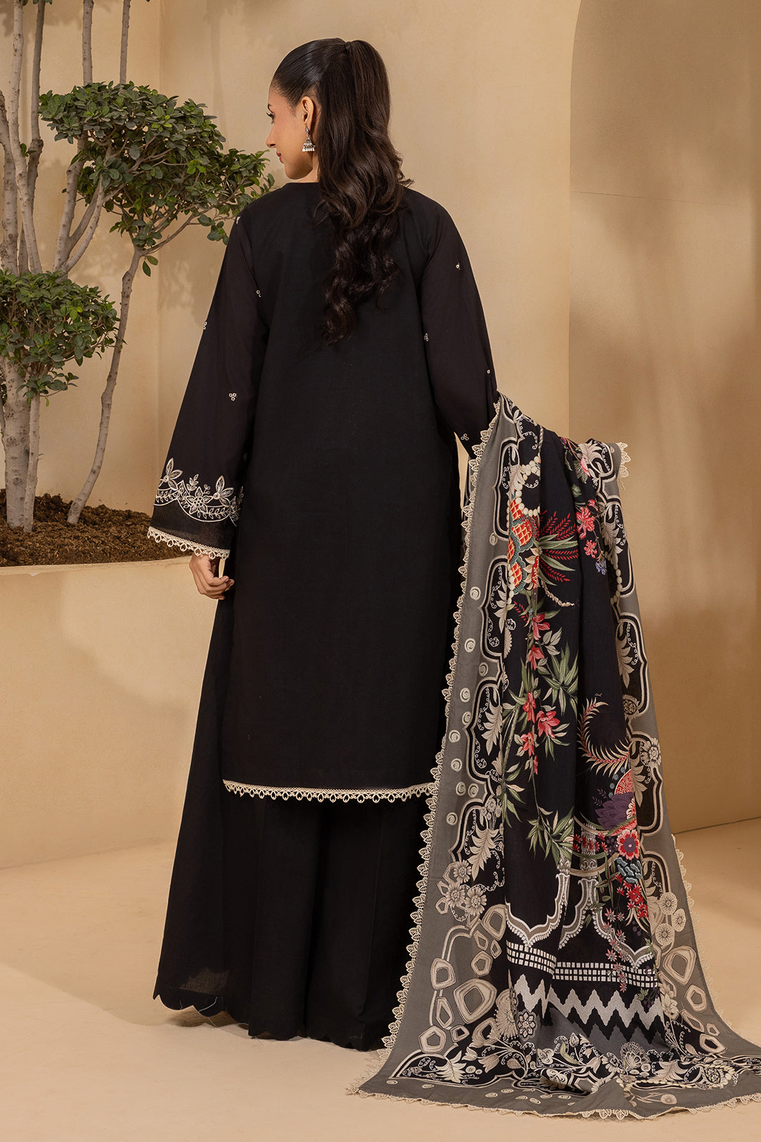 Embroidered Shirt Shalwar Dupatta - 0778