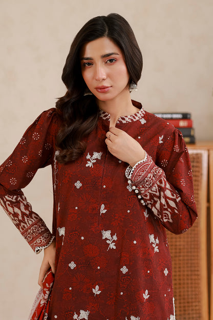 Embroidered Shirt Shalwar Dupatta - 0779