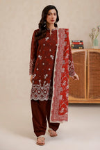 Embroidered Shirt Shalwar Dupatta - 0779