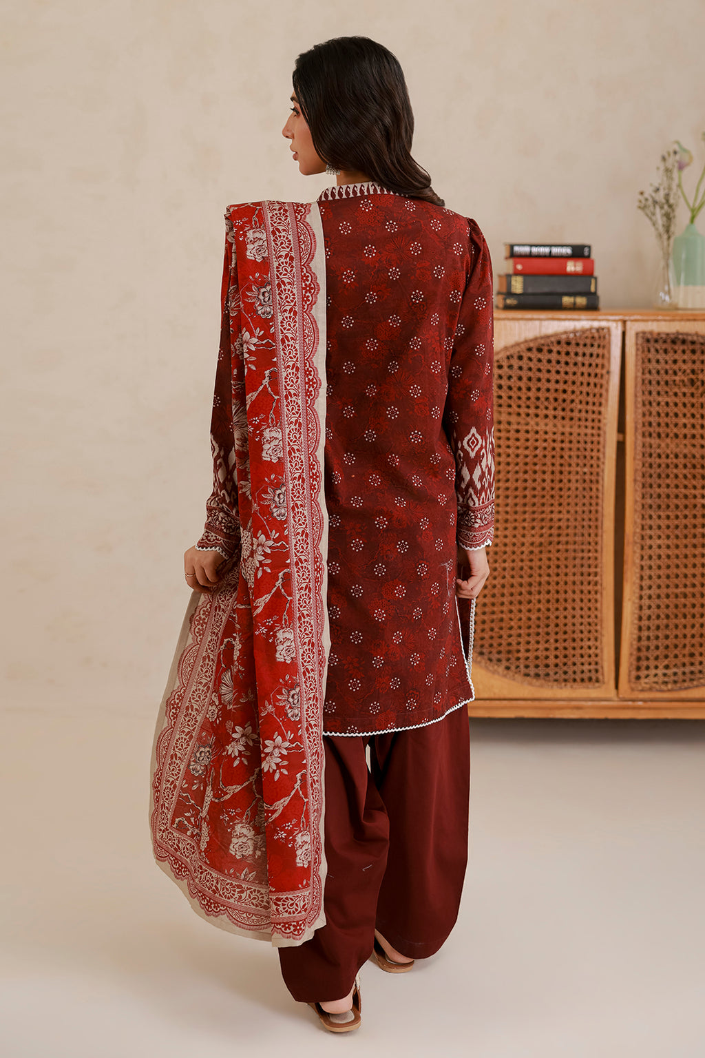 Embroidered Shirt Shalwar Dupatta - 0779