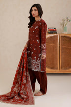 Embroidered Shirt Shalwar Dupatta - 0779