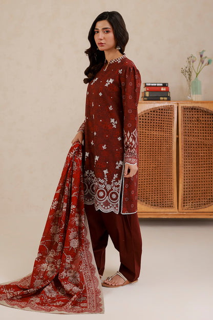 Embroidered Shirt Shalwar Dupatta - 0779