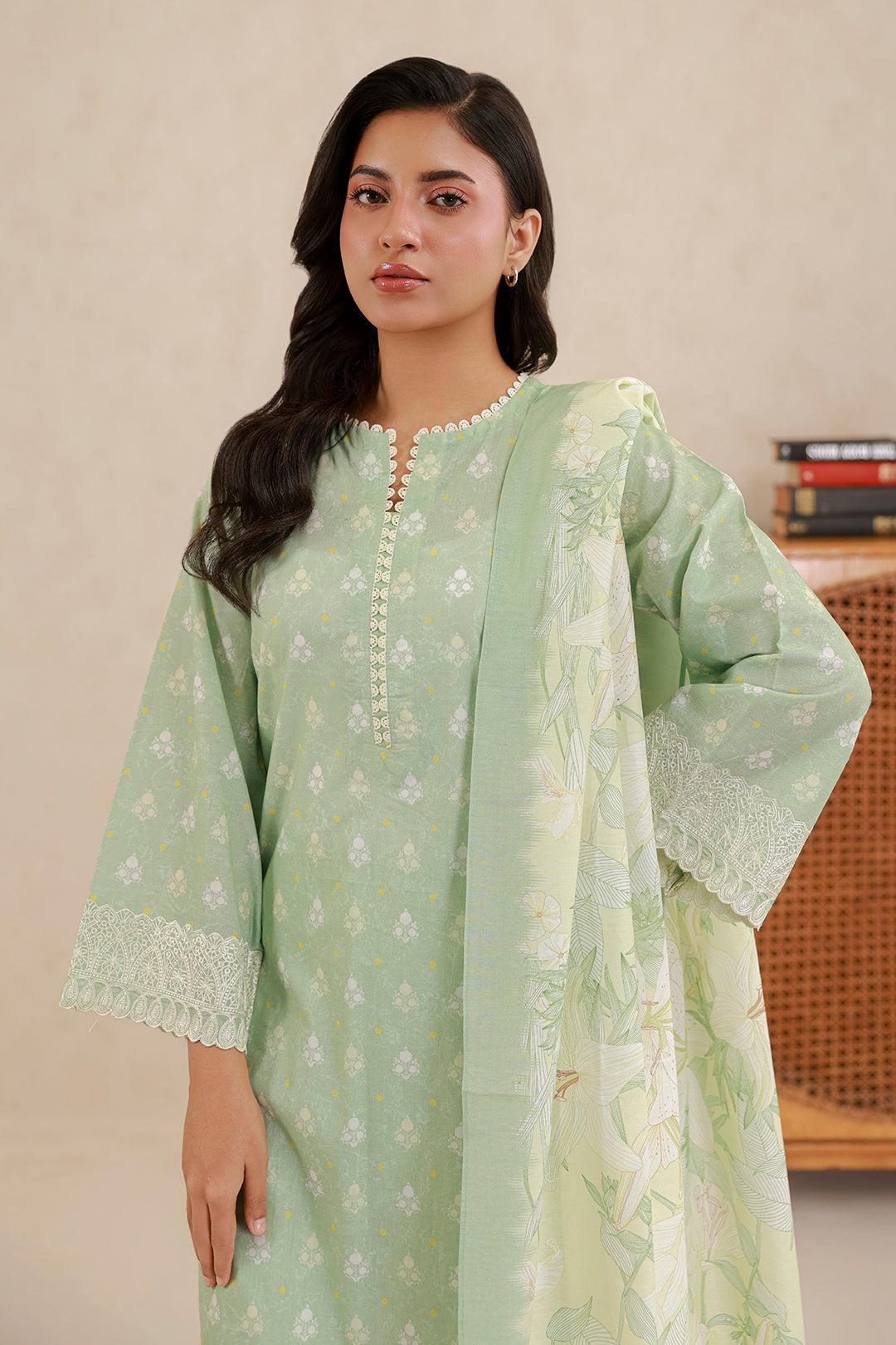 Embroidered Shirt Shalwar Dupatta - 0780