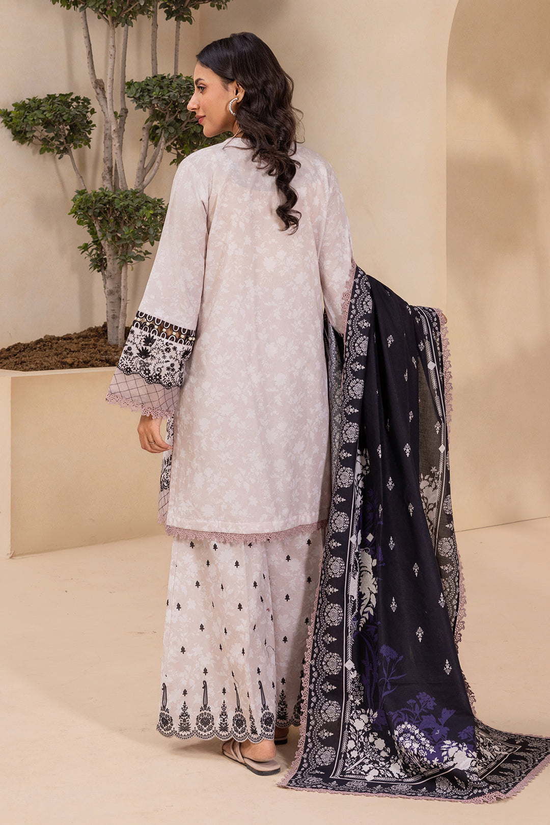 Embroidered Shirt Shalwar Dupatta - 0782