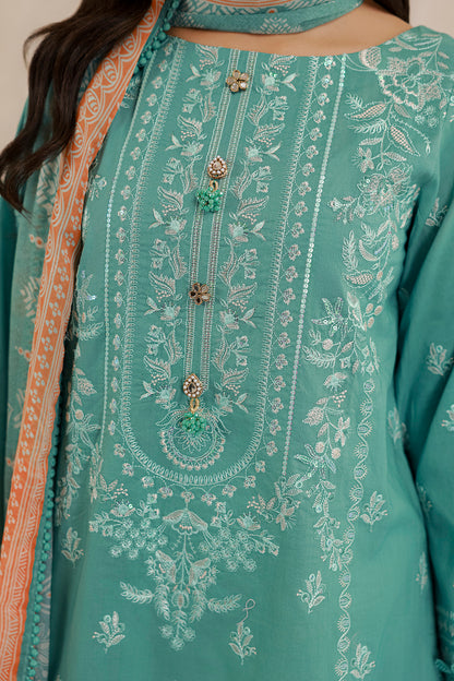Embroidered Shirt Shalwar Dupatta - 0784