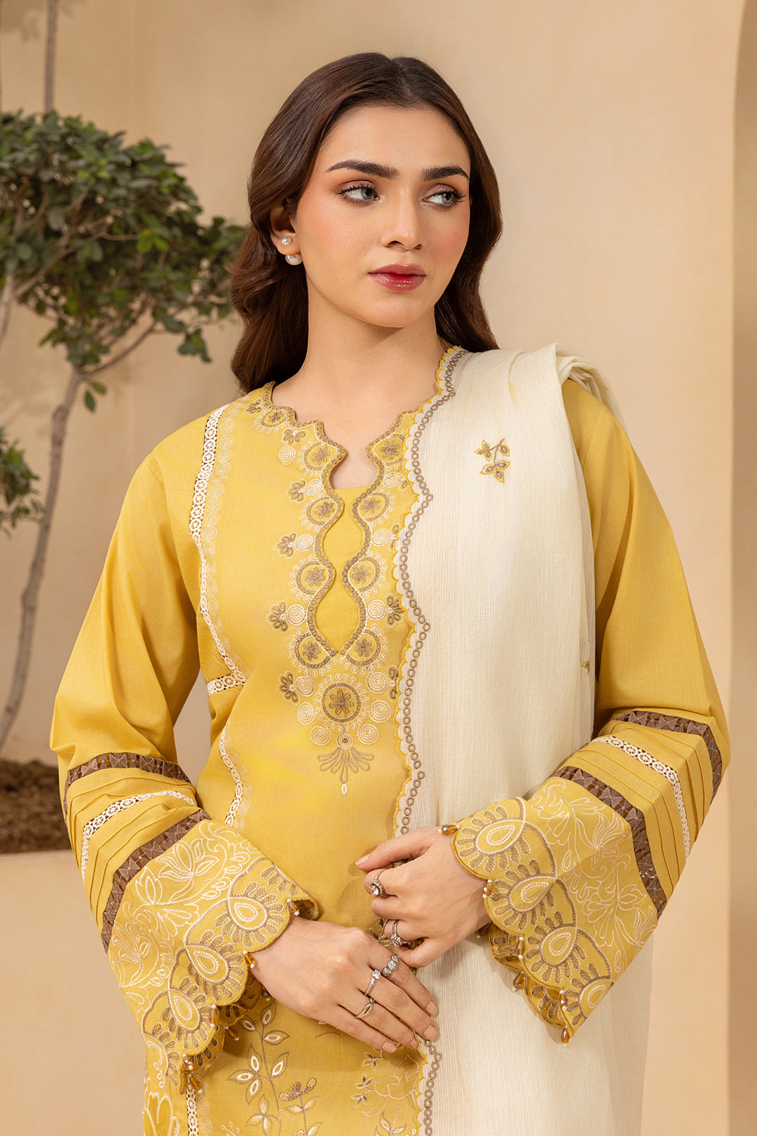 Embroidered Shirt Shalwar Dupatta - 0785