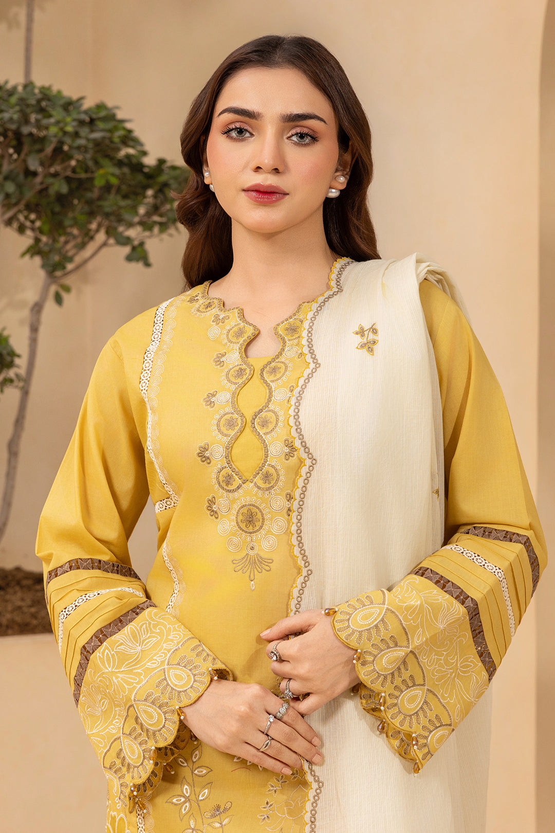 Embroidered Shirt Shalwar Dupatta - 0785
