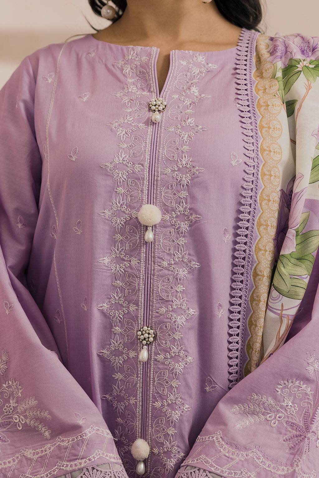 Embroidered Shirt Shalwar Dupatta - 0786