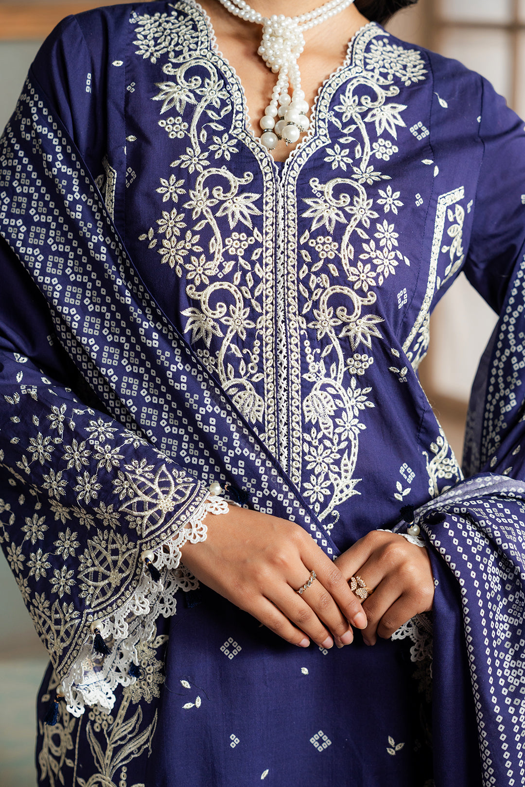 Embroidered Shirt Shalwar Dupatta - 0788