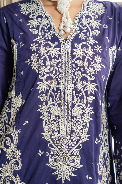 Embroidered Shirt Shalwar Dupatta - 0788