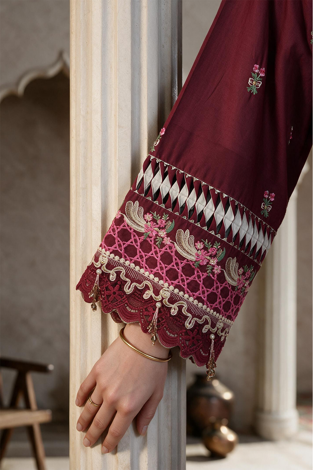 Embroidered Shirt Shalwar Dupatta - 0789
