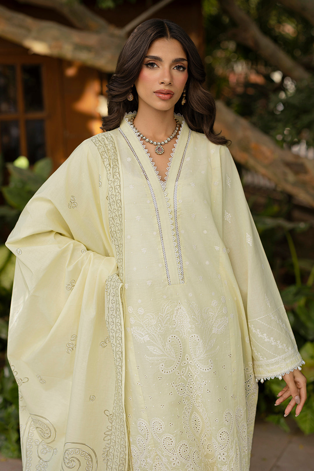 Embroidered Shirt Shalwar Dupatta - 0790