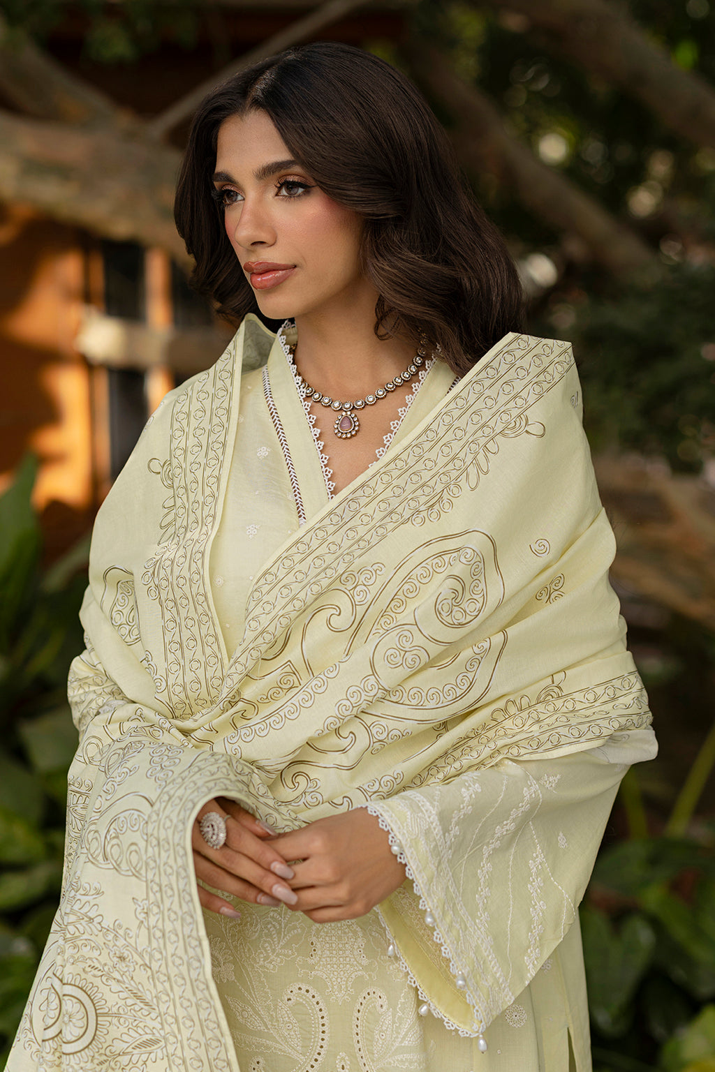 Embroidered Shirt Shalwar Dupatta - 0790