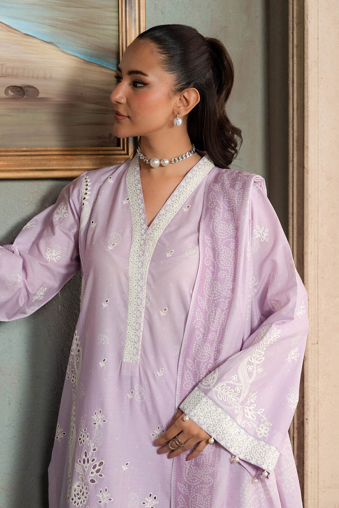 Embroidered Shirt Shalwar Dupatta - 0792